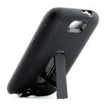 Wholesale Note 2 / N7100 Armor Hybrid Case with Stand (Black-Black)